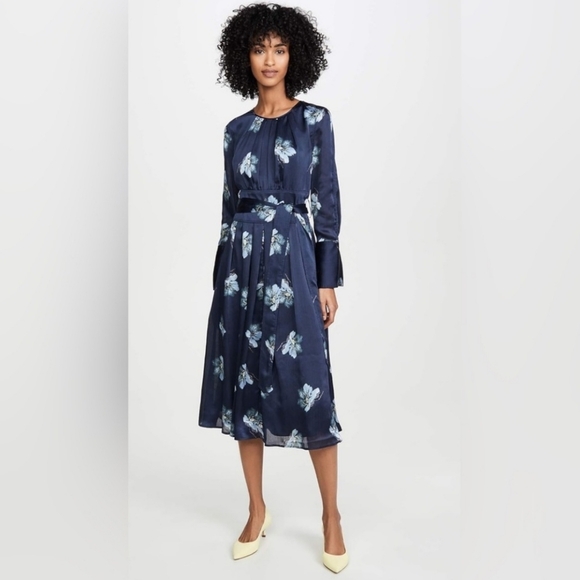 NWT Club Monaco Belted Floral Dress - Picture 4 of 7